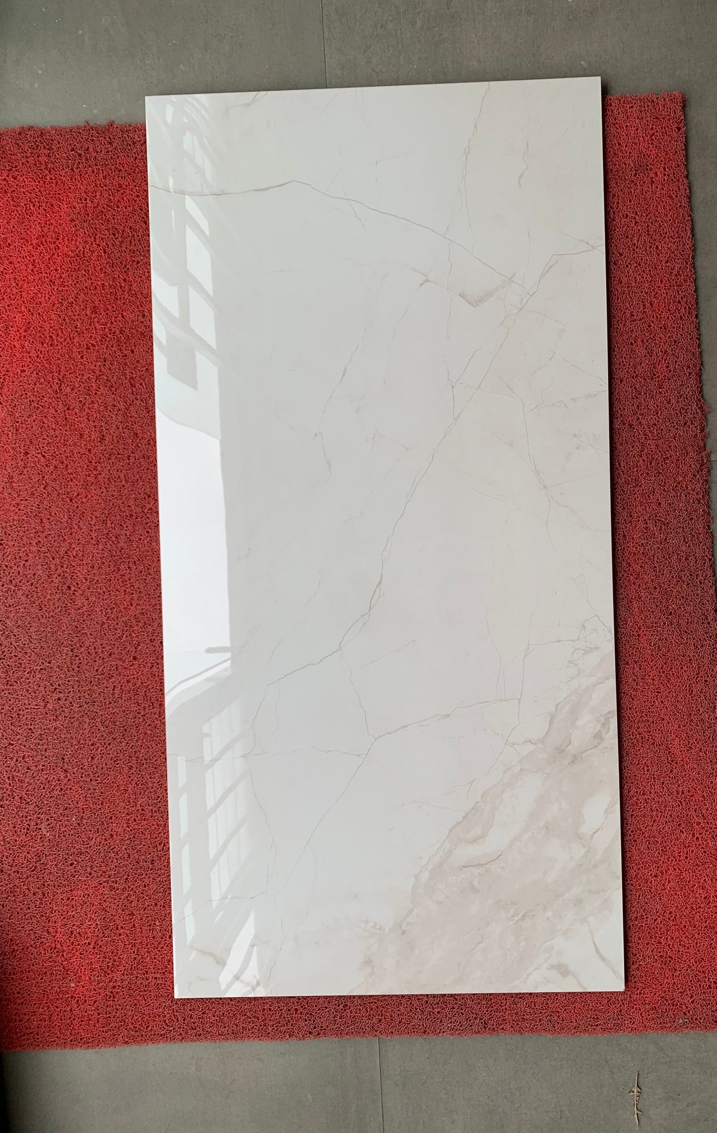 Romantic glossy white & gold 120cm*60cm