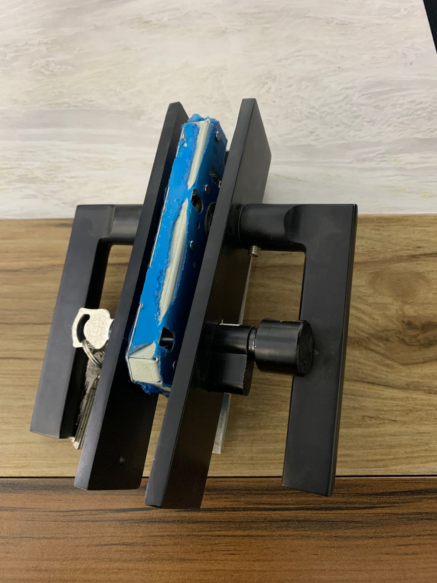 Homart matte black door locks