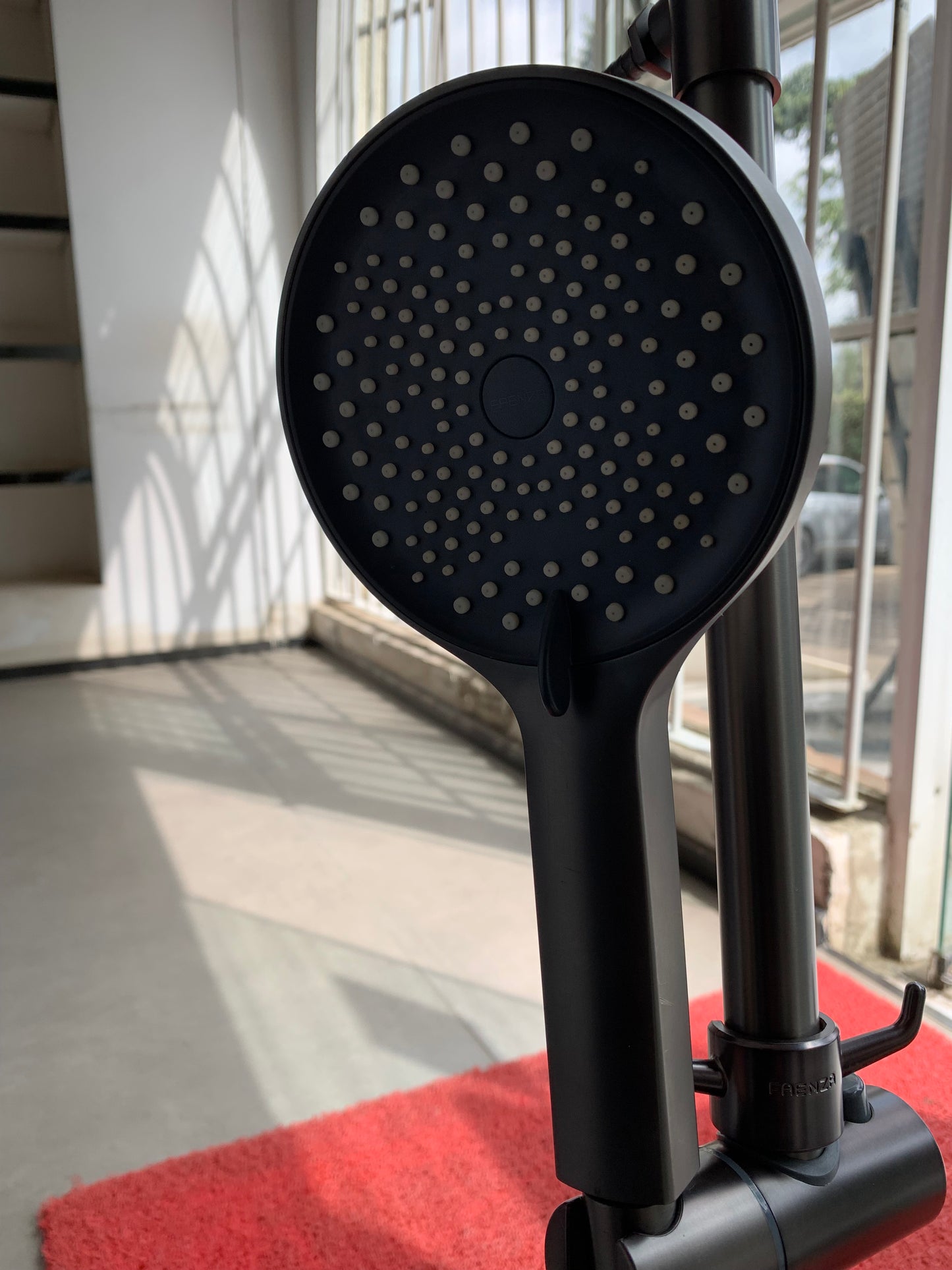 Faenza black shower mixers