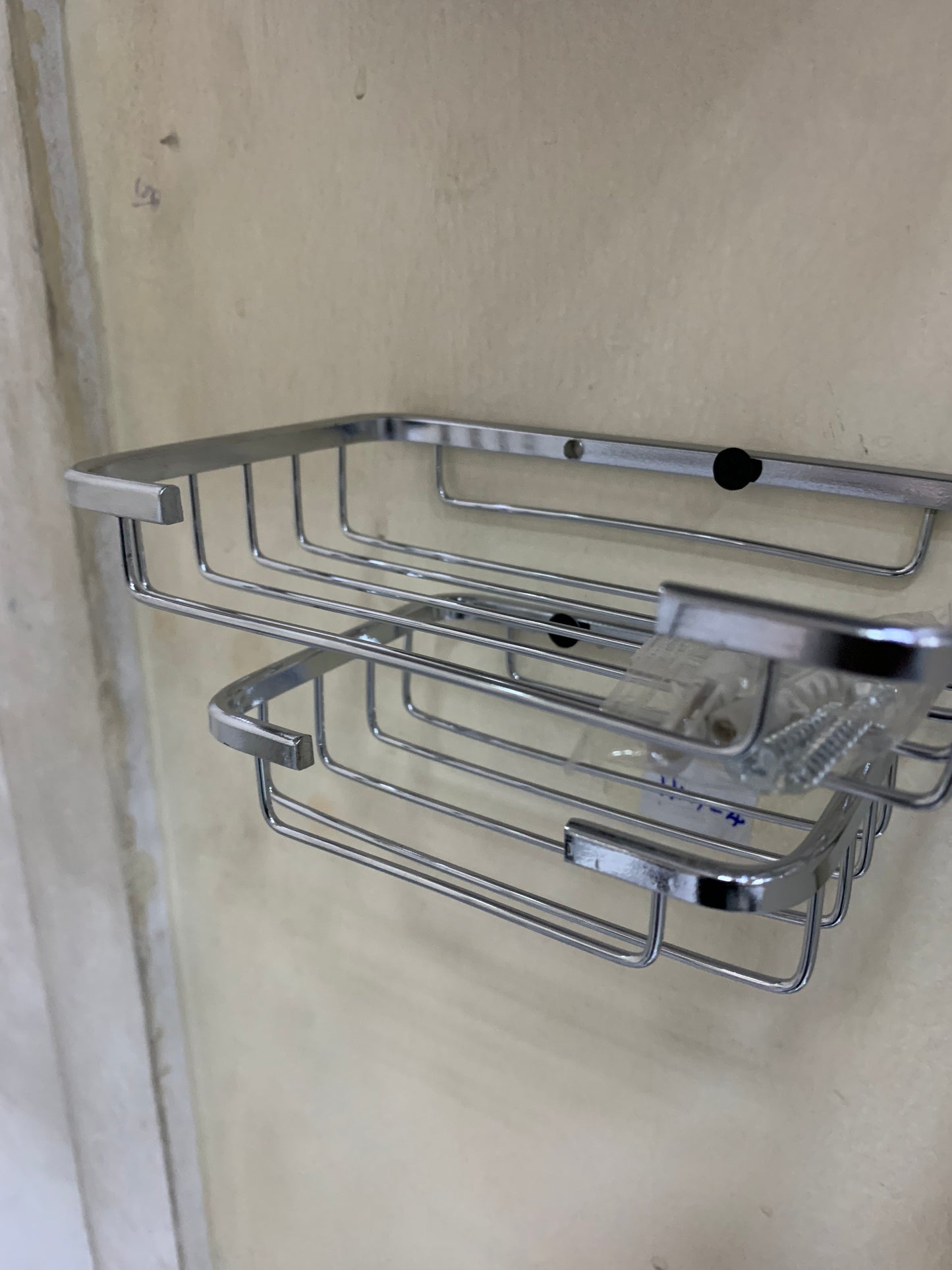 Silver 2 racks soap dish