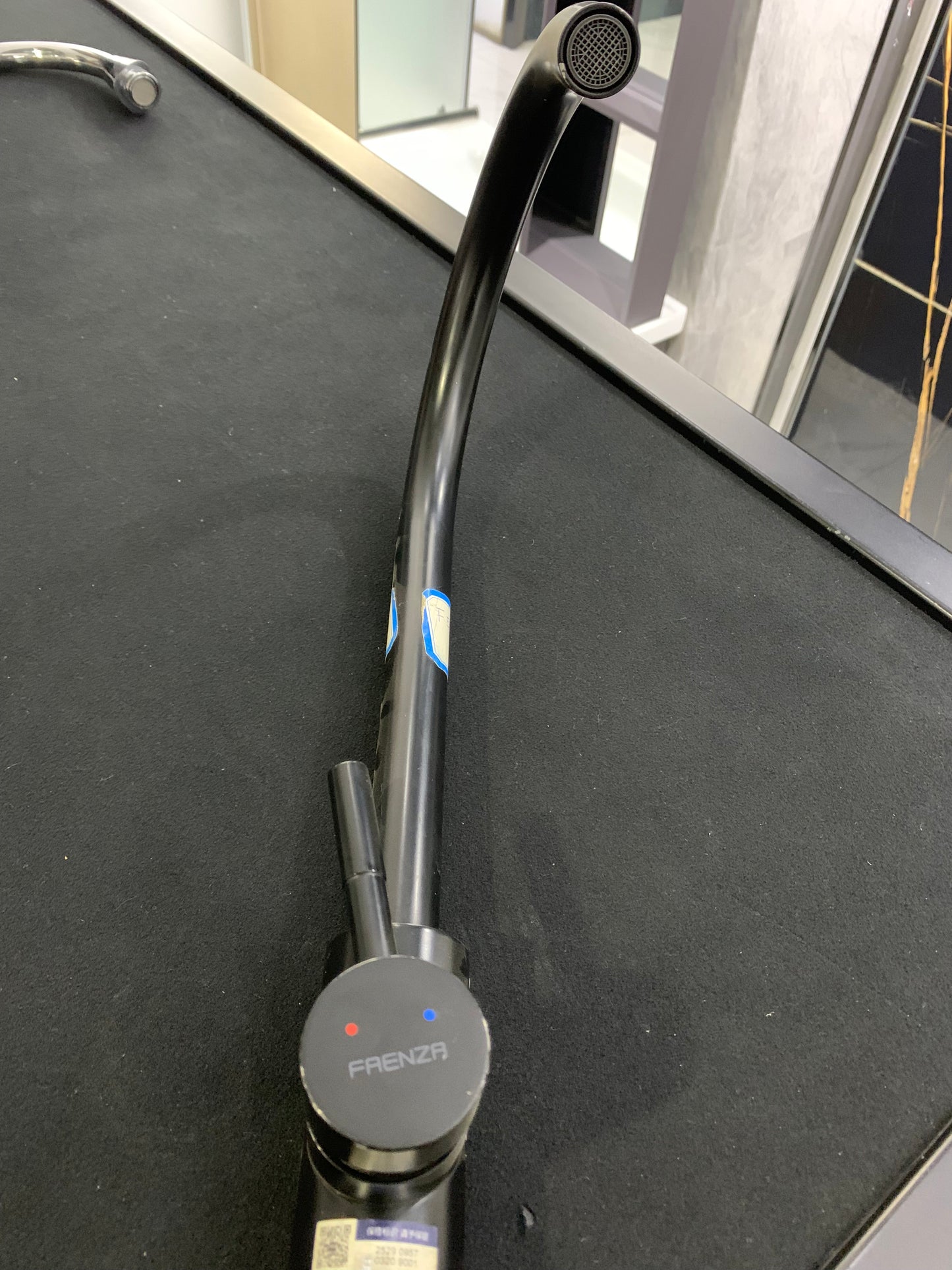 Faenza black kitchen faucet