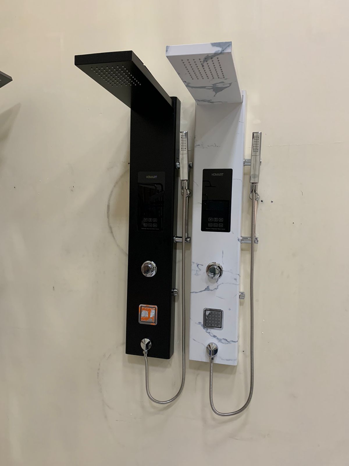 Instant heater shower panel